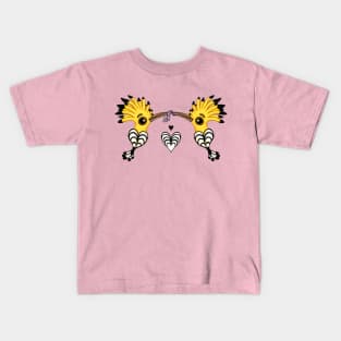 Two Hoopoes In Love Kids T-Shirt